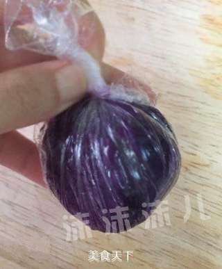 紫薯糯米茶巾绞的做法步骤:11