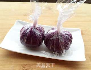 紫薯糯米茶巾绞的做法步骤:14