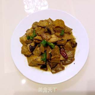 咸肉焖素鸡的做法步骤：8