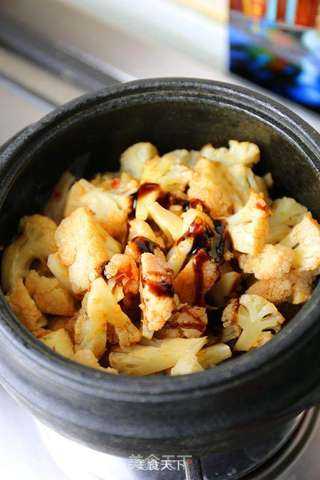 干锅豆豉花菜的做法步骤:7