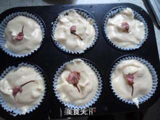 炼乳樱花蛋糕的做法步骤:13