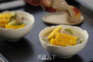 玉米蚕豆排骨汤的做法步骤:12