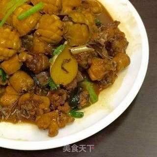 鲍鱼炆鸡的做法步骤:19