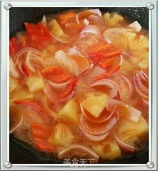 菠萝咕噜肉的做法步骤：8