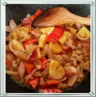 菠萝咕噜肉的做法步骤:9