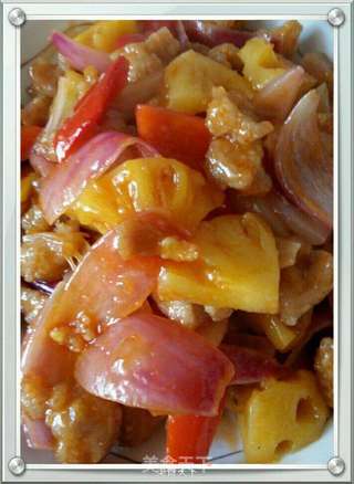 菠萝咕噜肉的做法步骤:10