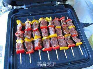 彩椒羊肉串的做法步骤:10