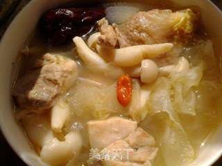 白玉菇银耳鸡汤的做法步骤:6