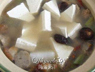 白萝卜炖豆腐小砂锅的做法步骤:5