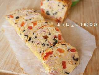 法式咸芝士火腿蛋糕的做法步骤:7