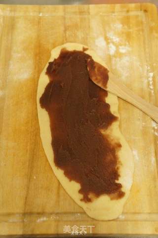 奶香豆沙吐司的做法步骤:6