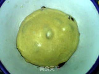 桂皮葡萄干面包卷的做法步骤:7
