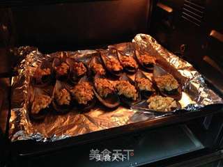 蒜香烤海虹的做法步骤:10
