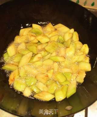肉末煎茄子的做法步骤:5