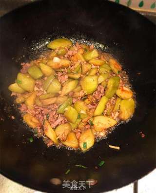 肉末煎茄子的做法步骤:7