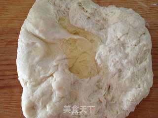 香葱肉松面包卷的做法步骤:5