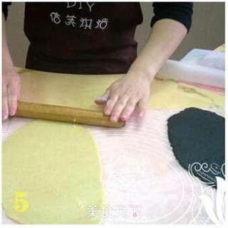[香兰世家]成都形象--超萌熊猫饼干的做法步骤：5