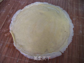 姜健宝试用【姜汁木瓜可丽饼卷】的做法步骤:13