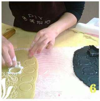 [香兰世家]成都形象--超萌熊猫饼干的做法步骤：6