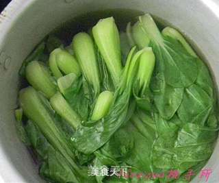 香菇扒油菜的做法步骤:4