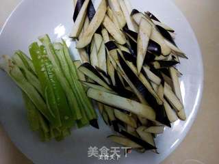 辣炒茄条的做法步骤:3