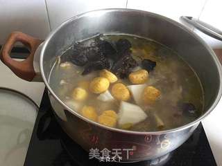 栗子山药鸡汤的做法步骤:7