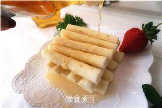 【姜健宝试用报告】糖姜汁蜜山药的做法步骤:5