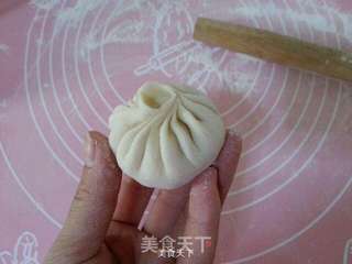 虾仁水煎包的做法步骤:9