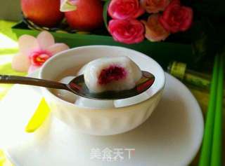 鲜花汤圆的做法步骤:9