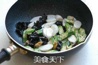 春日清肺清爽菜:清炒秋葵山药的做法步骤:6