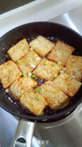鲍汁豆腐的做法步骤:8