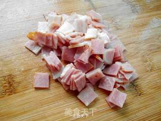 酱油培根炒饭的做法步骤:4