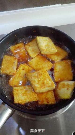 鲍汁豆腐的做法步骤:7