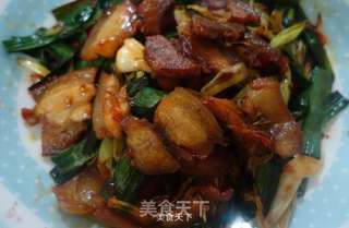 蒜苗炒肉的做法步骤:8