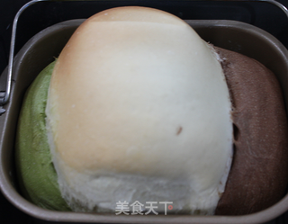 三色面包的做法步骤:16