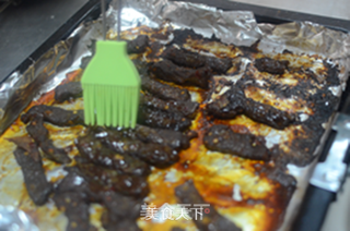 黑暗料理——黑炭牛肉干的做法步骤:7