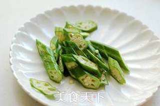 春日清肺清爽菜:清炒秋葵山药的做法步骤:2