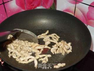 红椒肉丝的做法步骤:5