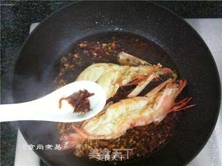柠香干煎大虾的做法步骤:7