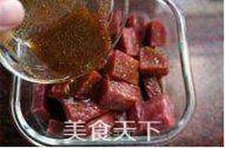 多彩牛肉串烧的做法步骤：2