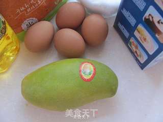 芒果蛋糕卷的做法步骤：1