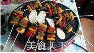 多彩牛肉串烧的做法步骤：3