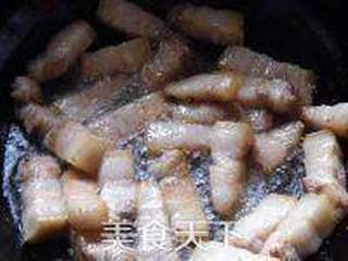 松茸红烧肉的做法步骤:6