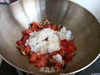西红柿蛋炒饭的做法步骤:6