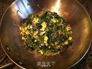 菠菜粉条鸡蛋素蒸包的做法步骤:7