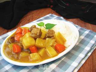咖哩牛肉土豆饭的做法步骤:11