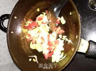 西红柿鸡蛋黄瓜的做法步骤:9