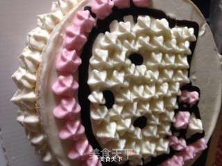 hello Kitty蛋糕的做法步骤:9