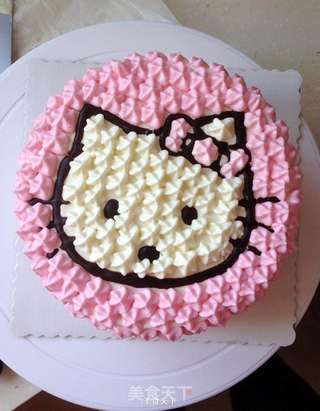 hello Kitty蛋糕的做法步骤:10