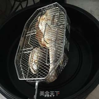 烤黄花鱼的做法步骤:9